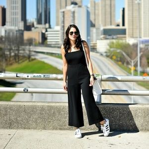 madewell apron ruffle jumpsuit